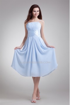 Wonderful Pleats A-Line Chiffon Short Bridesmaid Dresses 02010553