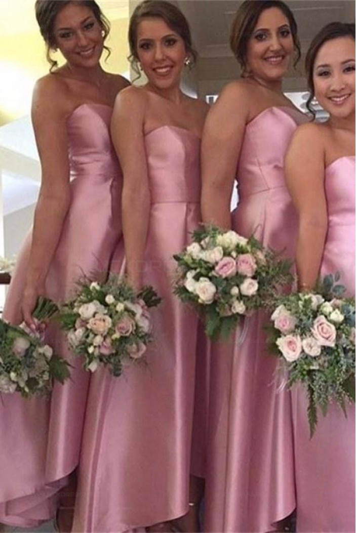 Long Pink Wedding Guest Dresses Bridesmaid Dresses 3010161