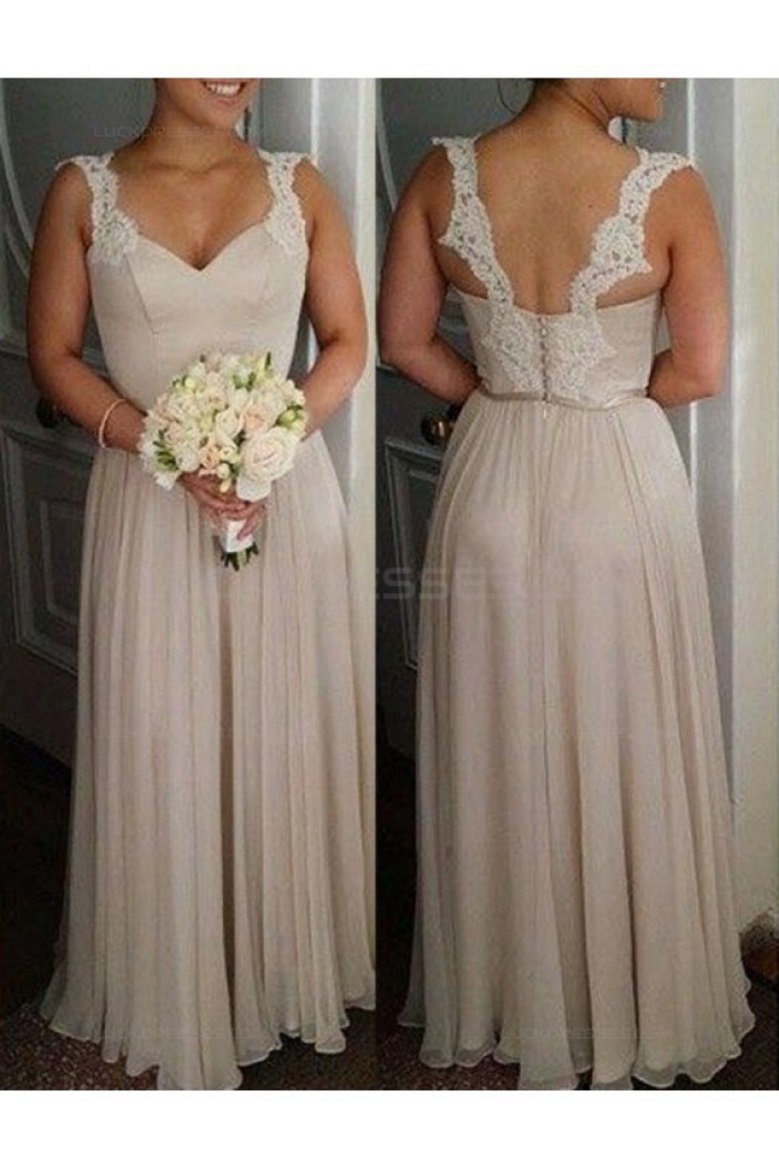 Long Lace Chiffon Wedding Guest Dresses Bridesmaid Dresses 3010215