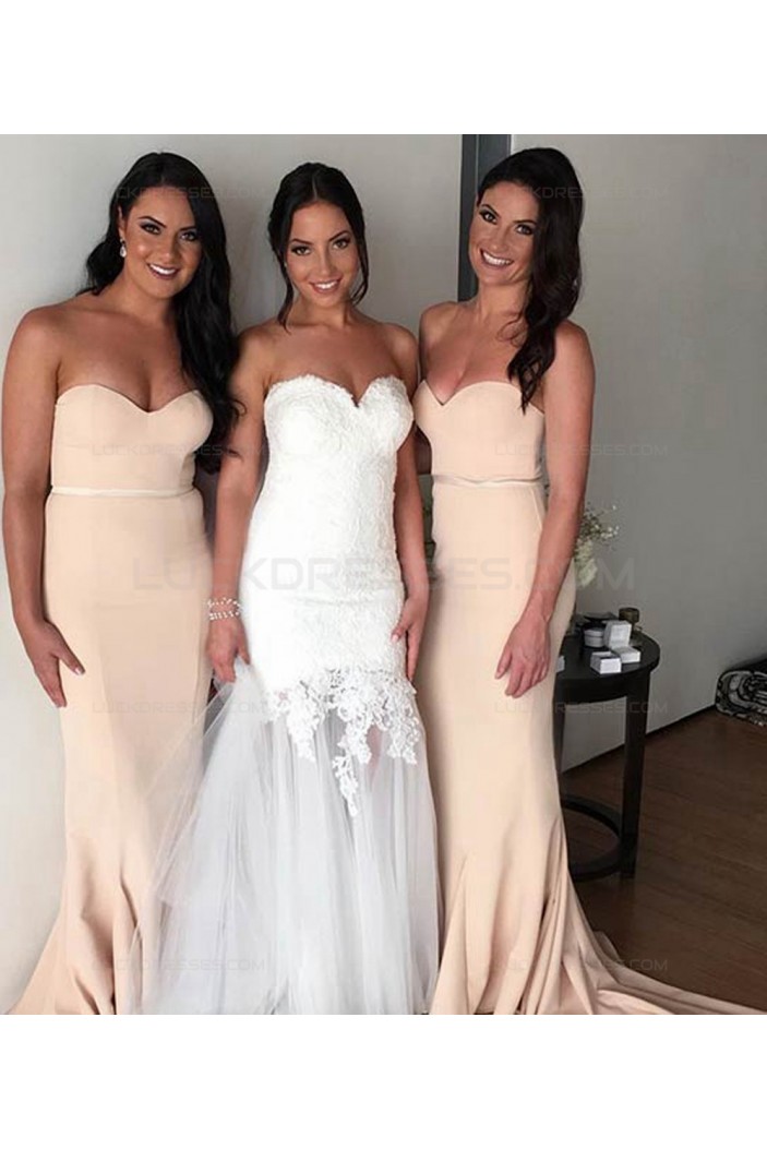 Mermaid Sweetheart Long Wedding Guest Dresses Bridesmaid Dresses 3010229