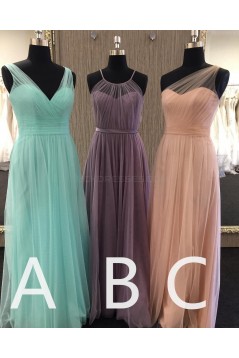 Long Tulle Wedding Guest Dresses Bridesmaid Dresses 3010263