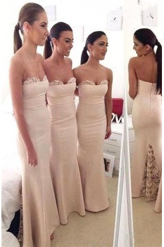 Trumpet/Mermaid Lace Floor Length Wedding Party Dresses Bridesmaid Dresses 3010273