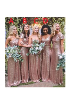 Affordable Sequins Long Bridesmaid Dresses 3010338