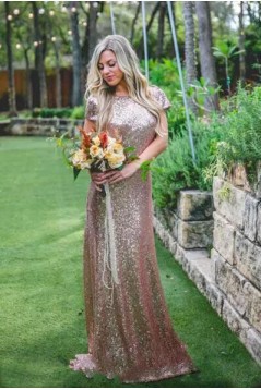 Long Sequins Bridesmaid Dresses 3010352