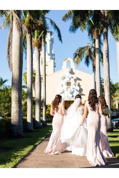 Mermaid Long Floor Length Bridesmaid Dresses 3010438