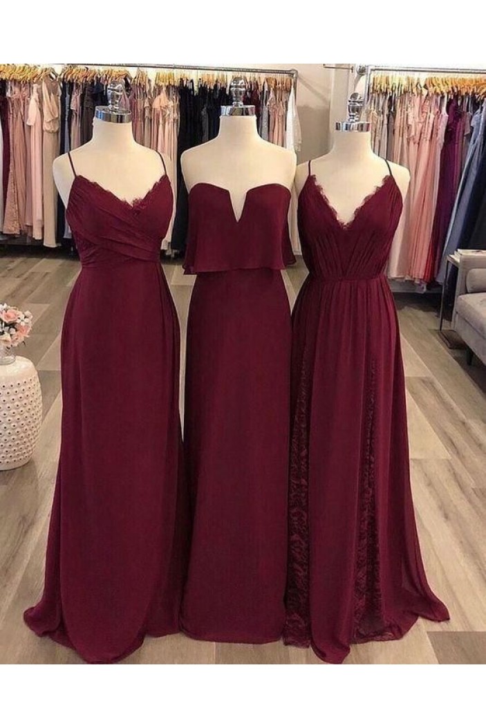 Affordable Long Floor Length Bridesmaid Dresses 3010456