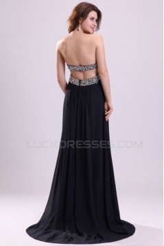 Empire Sweetheart Long Beaded Chiffon Prom Evening Formal Party Dresses/Maternity Evening Dresses ED010011