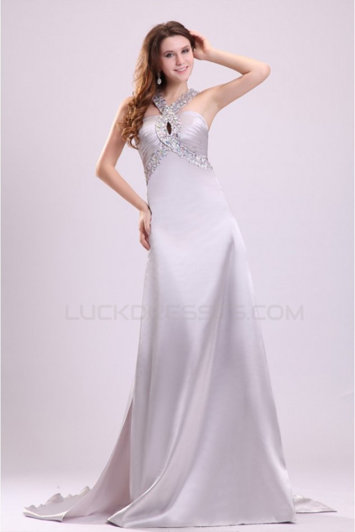 A-Line Beaded Long Prom Evening Formal Party Dresses ED010018