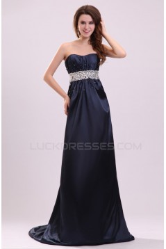 Empire Strapless Long Beaded Prom Evening Formal Party Dresses ED010027