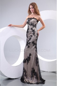 Sheath Strapless Long Prom Evening Formal Party Dresses ED010032