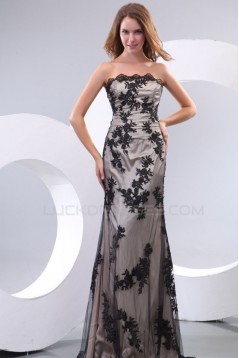 Sheath Strapless Long Prom Evening Formal Party Dresses ED010032