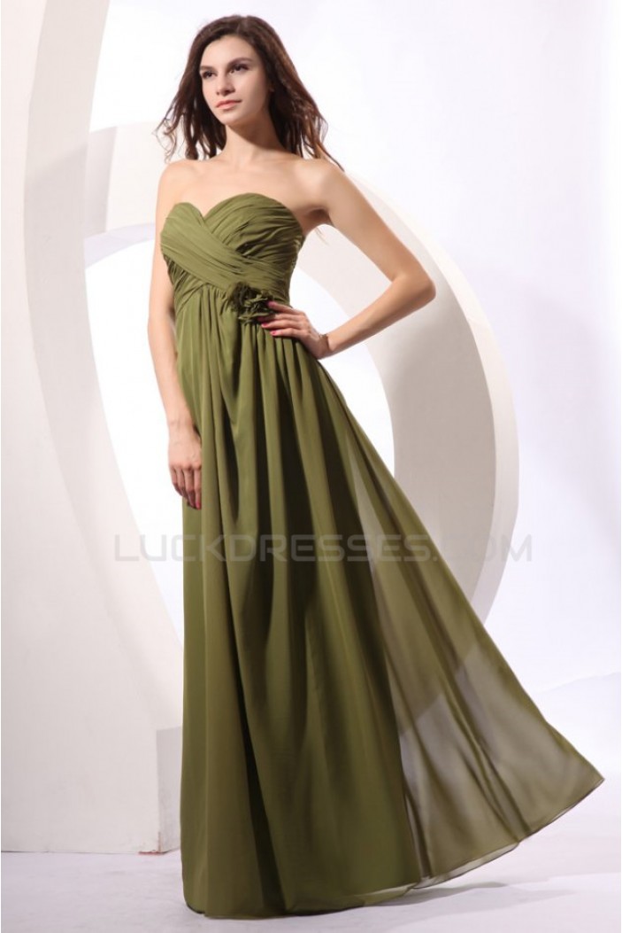 A-Line Sweetheart Long Chiffon Prom Evening Formal Party Dresses ED010042