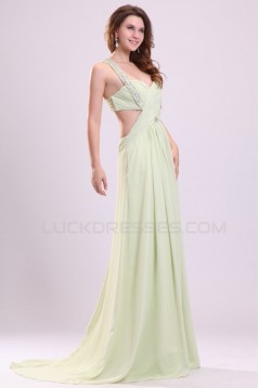 A-Line Beaded Long Chiffon Prom Evening Formal Party Dresses ED010044