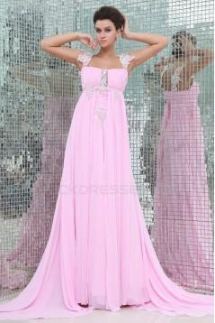 Long Pink Chiffon Prom Evening Formal Party Dresses/Maternity Evening Dresses ED010057