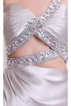 One-Shoulder Long Beaded Prom Evening Formal Party Dresses ED010103