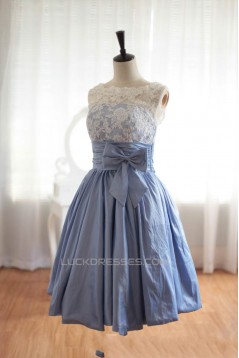 A-Line Bateau Short Knee-Length Prom Evening Formal Dresses ED011069