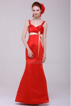 Trumpet/Mermaid Long Red Prom Evening Formal Party Dresses ED010110