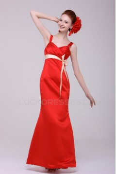 Trumpet/Mermaid Long Red Prom Evening Formal Party Dresses ED010110