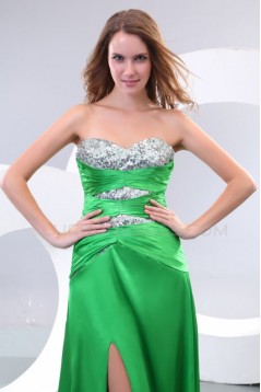 Long Green Sweetheart Chiffon Prom Evening Formal Party Dresses ED010113