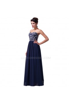 Elegant Beaded Long Chiffon Prom Evening Formal Party Dresses ED010122