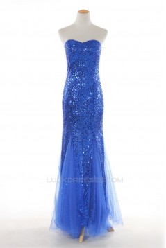 Trumpet/Mermaid Sequins Long Prom Evening Formal Dresses ED011290