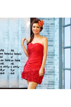 Short/Mini Sweetheart Red Prom Evening Formal Dresses ED011339