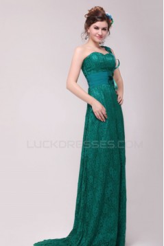 One-Shoulder Long Lace Prom Evening Formal Party Dresses ED010134