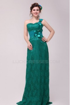 One-Shoulder Long Lace Prom Evening Formal Party Dresses ED010134