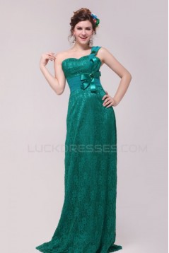 One-Shoulder Long Lace Prom Evening Formal Party Dresses ED010134