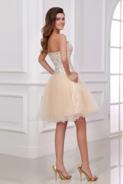 A-Line Sweetheart Beaded Short Prom Evening Cocktail Dresses ED011387