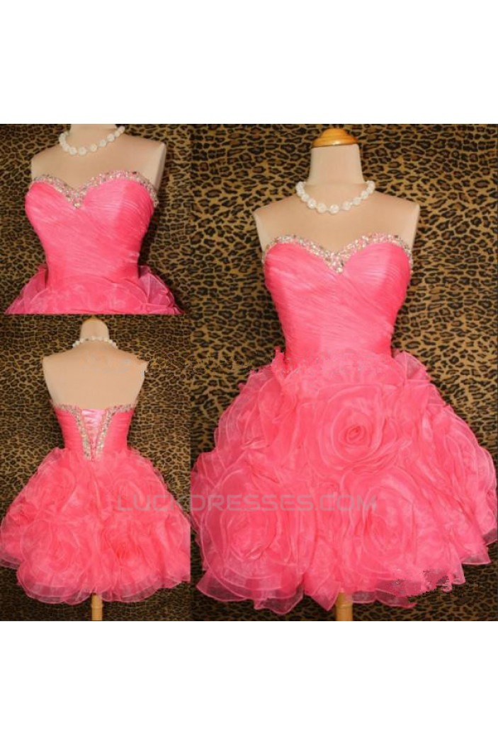 Short/Mini Sweetheart Beaded Prom Evening Formal Dresses ED011428