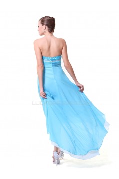 High Low Sweetheart Short Blue Prom Evening Formal Party Dresses ED010144
