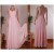 A-Line Long Pink Chiffon Prom Evening Formal Dresses ED011455
