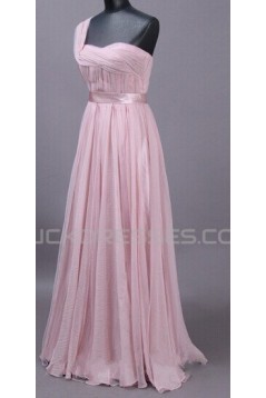 A-Line One-Shoulder Long Prom Evening Formal Dresses ED011506