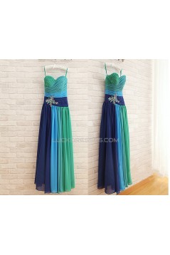 A-Line Sweetheart Long Chiffon Prom Evening Formal Dresses ED011564