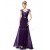 Long Purple Beaded Chiffon and Lace Prom Evening Formal Party Dresses ED010264