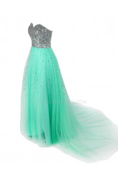 A-Line Sweetheart Sequin Long Prom Evening Formal Party Dresses ED010271