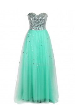 A-Line Sweetheart Sequin Long Prom Evening Formal Party Dresses ED010271