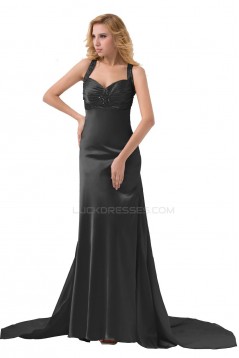 Beaded Long Black Prom Evening Formal Party Dresses ED010275