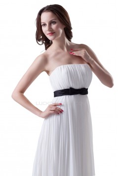 Empire Strapless Pleated Long Chiffon Prom Evening Formal Party Dresses/Maternity Evening Dresses ED010300