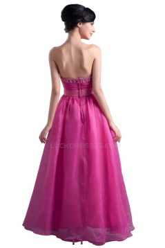 A-Line Sweetheart Beaded Long Pink Prom Evening Formal Party Dresses ED010342