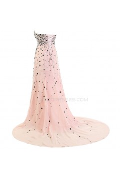 A-Line Sweetheart Long Beaded Chiffon Prom Evening Formal Party Dresses ED010353