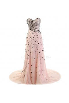 A-Line Sweetheart Long Beaded Chiffon Prom Evening Formal Party Dresses ED010353