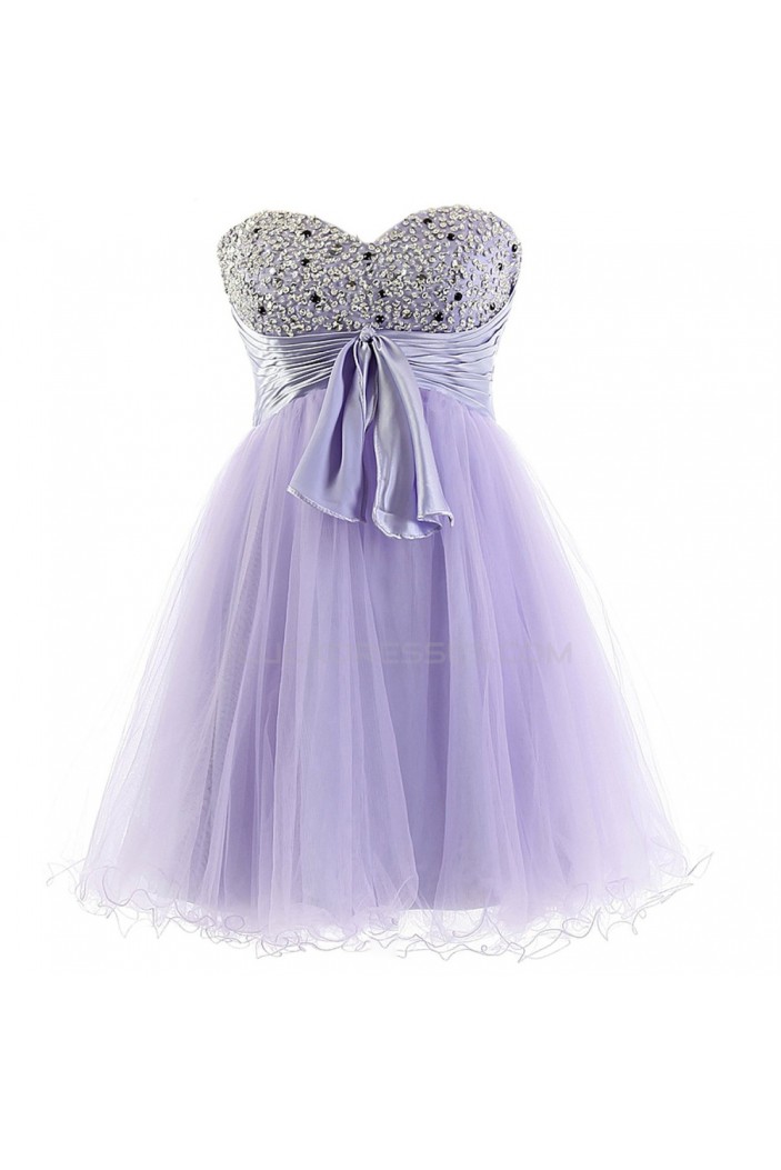 A-Line Sweetheart Beaded Short Prom Evening Formal Party Dresses ED010387