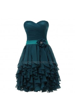 A-Line Sweetheart Short Chiffon Prom Evening Formal Party Dresses ED010389