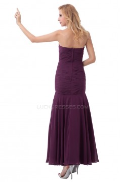 Sweetheart Long Chiffon Prom Evening Formal Party Dresses ED010406