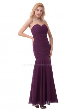 Sweetheart Long Chiffon Prom Evening Formal Party Dresses ED010406