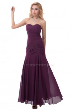 Sweetheart Long Chiffon Prom Evening Formal Party Dresses ED010406