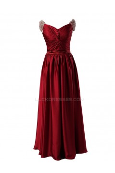 A-Line Cap Sleeve Long Prom Evening Formal Party Dresses ED010428