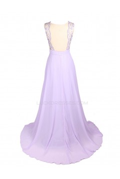 A-Line Beaded Long Chiffon Prom Evening Formal Party Dresses ED010450